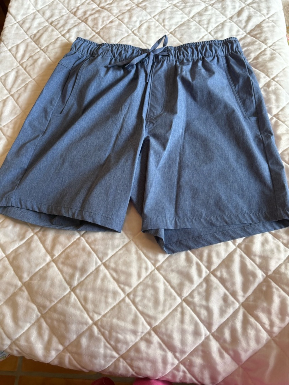 Eddie Bauer Teal Blue Elastic Waist Pull-On Shorts